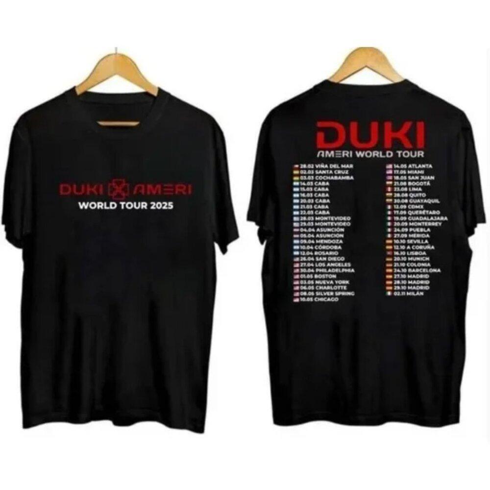 Duki World Tour Double Sided T-Shirt Hot Great Music Shirt 2 Sided